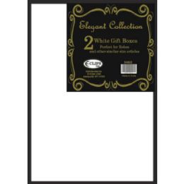 48 of White Gift Boxes - 2 Pack - 17" X 11" X 2.75"