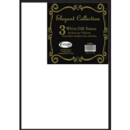 48 of White Gift Boxes - 2 Pack - 17" X 11" X 2.75"gift Boxes - 3 Pack - Medium Size - 9.5" X 14"