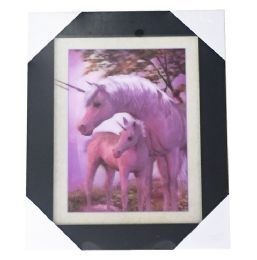 12 Wholesale 5d Pink Unicorns Canvas Picture