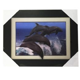12 Wholesale 5d Dolphins Jumping Canvas Picture