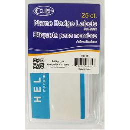 36 Wholesale Name Badge Labels - 25 Count