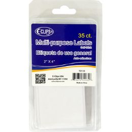 36 Wholesale Multipurpose White Labels - 35 Count