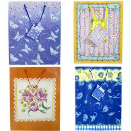 108 Pieces Glitter Gift Bags, 12 1/2" X 10 1/4" X 5" - Gift Bags Everyday