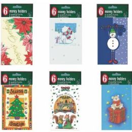 60 Packs Christmas Money Holder - 6 Pack - Christmas Novelties