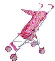 6 Pieces Baby Strollers 6pcs/box (pink Strawberry) - Dolls