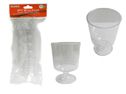 48 Pieces 6pc Plastic Wine Glass - Disposable Cups