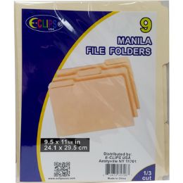 48 Pieces Manila File Folders - 9 Pack - Folders & Portfolios