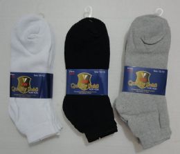 72 Wholesale Mens Ankle Socks In Assorted Colors
