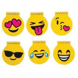 72 Wholesale Emoji Spiral Notepad