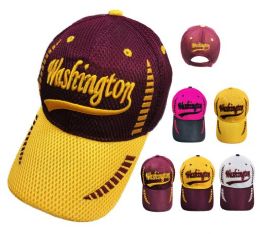 24 Wholesale Air Mesh Washington Hat