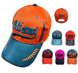 36 Wholesale Air Mesh Miami Hat