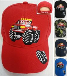 12 Wholesale Child's Ball Cap [monster Truck]