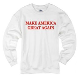 12 Pieces Make America Great Again Sweatshirts - Red Ink - Mens Sweat Shirt