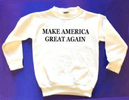 12 Pieces Make America Great Again Youth Sweats - Black Ink - Kids Vest