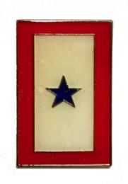 96 Pieces Blue Star Service Flag Brass Hat Pin - Hat Pins & Jacket Pins