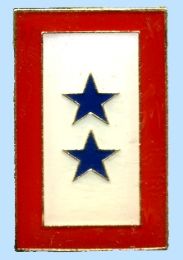 96 Pieces 2 Blue Star Service Flag Brass Hat Pinn - Hat Pins & Jacket Pins