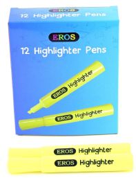 240 Wholesale Yellow Broad Chisel Highlighters