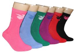 360 Pairs Women's Novelty Crew Socks - Solid Colors - Size 9-11 - Womens Crew Sock