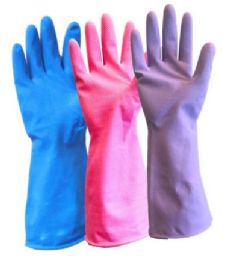 120 Wholesale Latex Gloves Medium/large - Purple