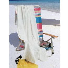 60 Wholesale Beach Towels - White