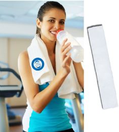 144 Wholesale Gym Towels - White