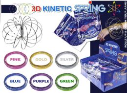 24 Wholesale 3d Kinetic Flow Rings - Assorted Colors