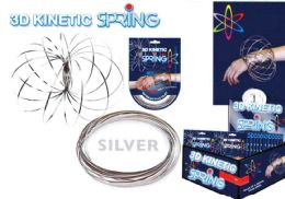 24 Wholesale 3d Kinetic Flow Rings - Silver