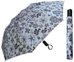 12 Wholesale 42" AutO-Open Deluxe Umbrellas In Assorted Prints