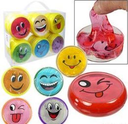 48 Wholesale 3" Emoji Crystal Mud Slime