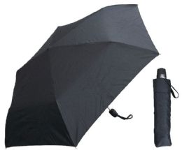 6 Wholesale 42" AutO-Open/close Black Deluxe Super Mini Umbrellas