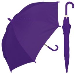 8 Pieces 32" Boy's & Girl's Solid Color Doorman Umbrellas - Assorted Colors - Umbrellas & Rain Gear