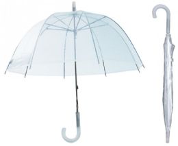 9 Pieces 36" Boy's & Girl's Clear Dome Umbrellas - Umbrellas & Rain Gear