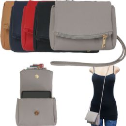 36 Wholesale Fold Over Crossbody Bags With/ Detachable Straps