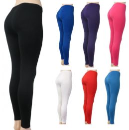 36 Pieces Women's Full Length Leggings - Choose Your Color(s) - Womens Leggings