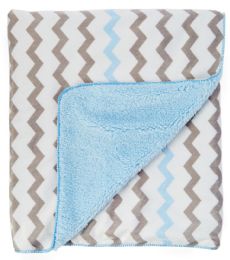24 Wholesale Sherpa Lining Baby Blanket