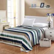 12 Pieces Camesa Blankets Twin Size In Multi Color Stripe - Blankets & Bedding