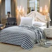 12 Wholesale Chevron Blankets Queen Size In Navy
