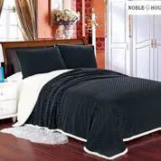 12 Wholesale Mermaid Oversize Sherpa Blankets King Size In Black