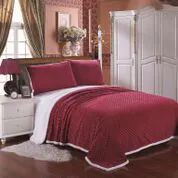 12 Wholesale Mermaid Oversize Sherpa Blankets King Size In Scarlet