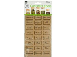 72 Wholesale Clear Kitchen Canister Labels