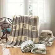 12 Pieces Cameo Blankets Queen Size In Assorted Styles - Fleece & Sherpa Blankets