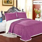 6 Wholesale Fantasia Sherpa Blanket Queen Size In Mauve