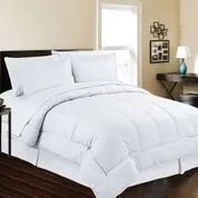 3 Pieces 8 Pieces Set Embossed In A Bag Queen Size In White - Comforters & Bed Sets