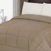 6 Pieces 1 Piece Solid Comforter Twin Size In Mocha - Blankets & Bedding