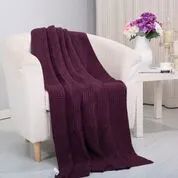 6 Wholesale Pietra Acrylic Throws In Purple