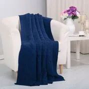 6 Wholesale Pietra Acrylic Throws In Navy