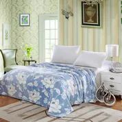 12 Wholesale Madison Blankets King Size In Blue