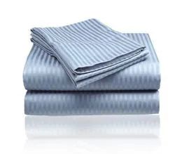 12 Wholesale Embossed Stripe Sheet Set Queen Size In Light Blue