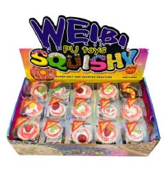 48 Wholesale Slow Rising Squishy Toy Cake Assortment Display Box
