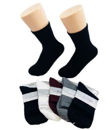72 Pairs Ladies Fashion Solid Color Trouser Socks - Womens Ankle Sock